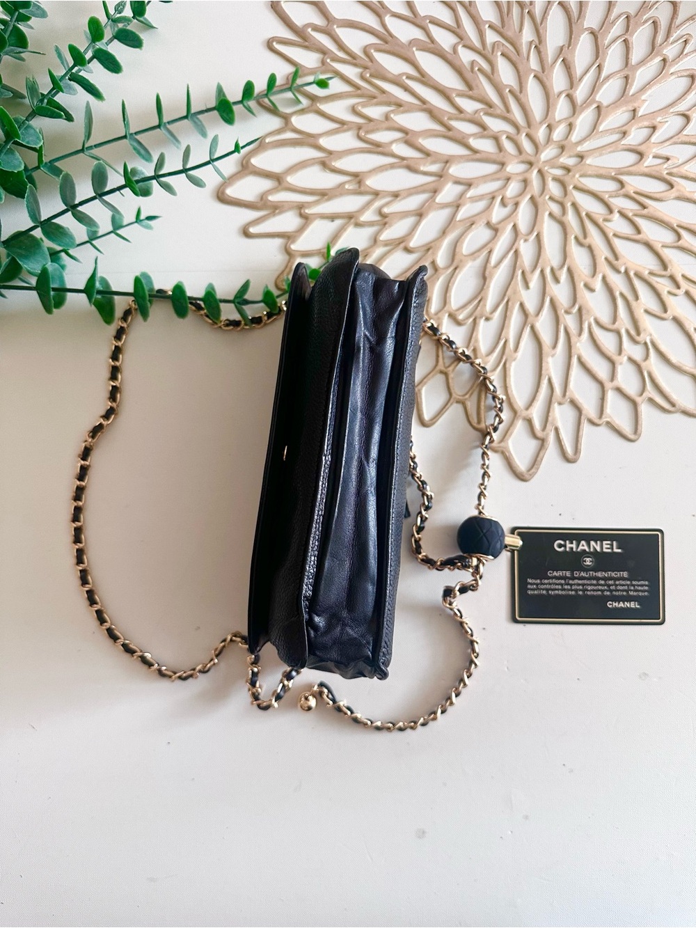 CHANEL Black Caviar Classic Flap Clutch - Picture 14 of 16